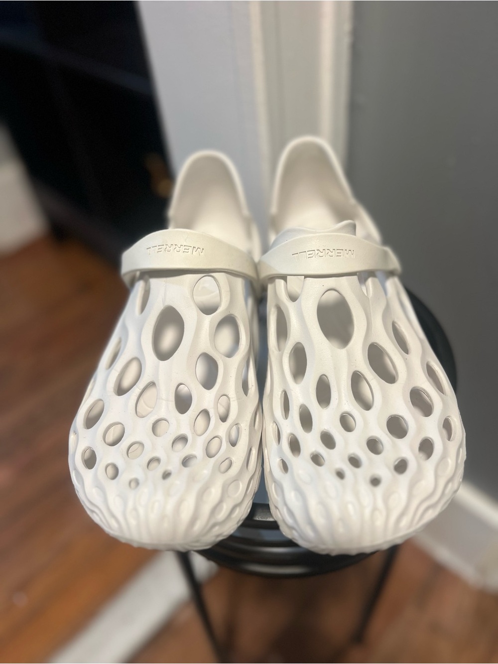 Merrell Women's White Clog Sandals Slip On Foam Breathable Lightweight Size 11